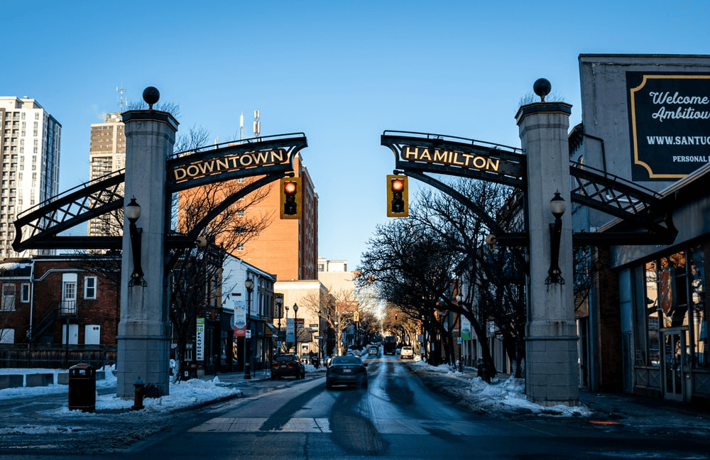 Downtown Hamilton Sign