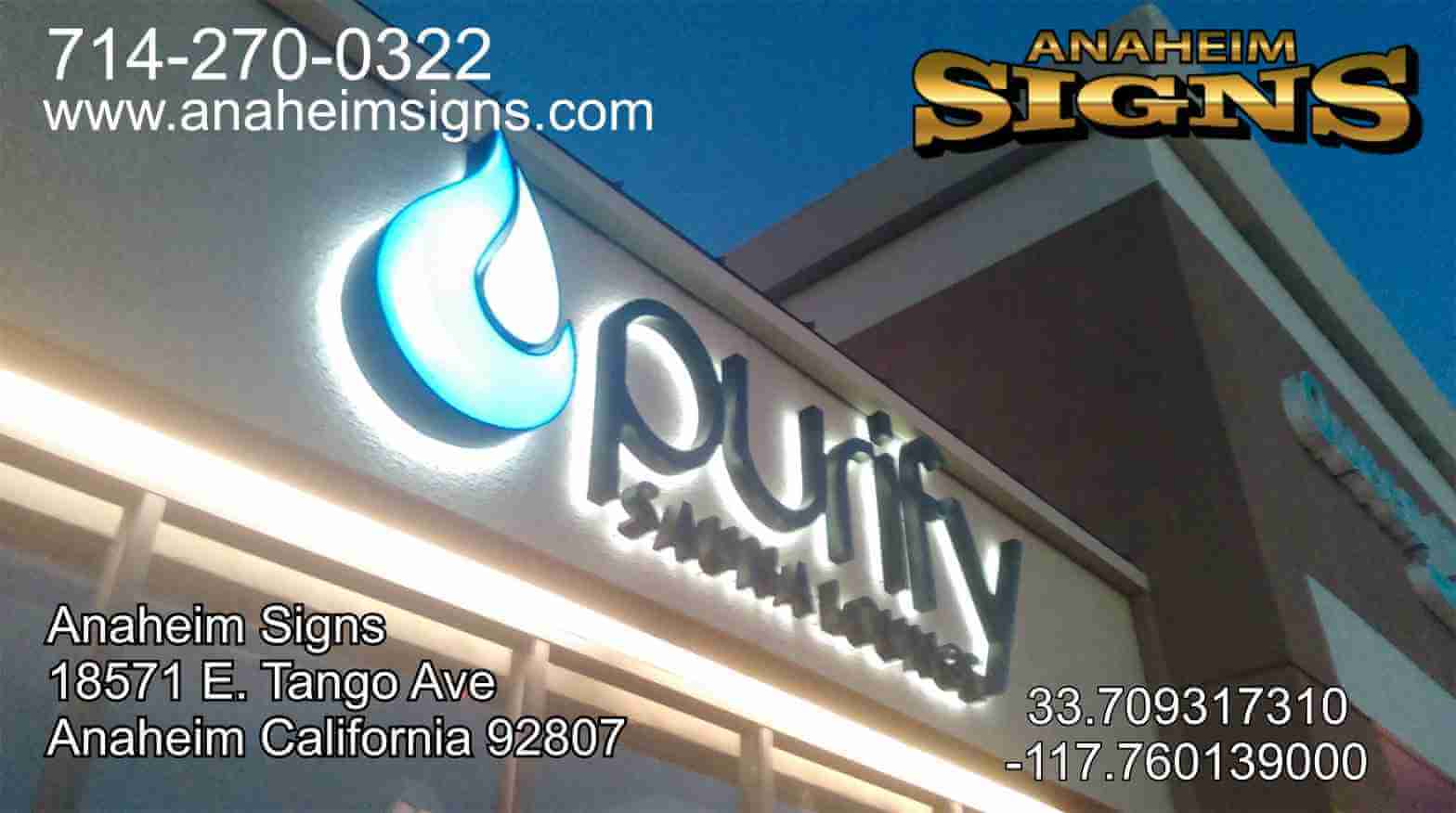 Lighted Channel Letters Installed Orange County
