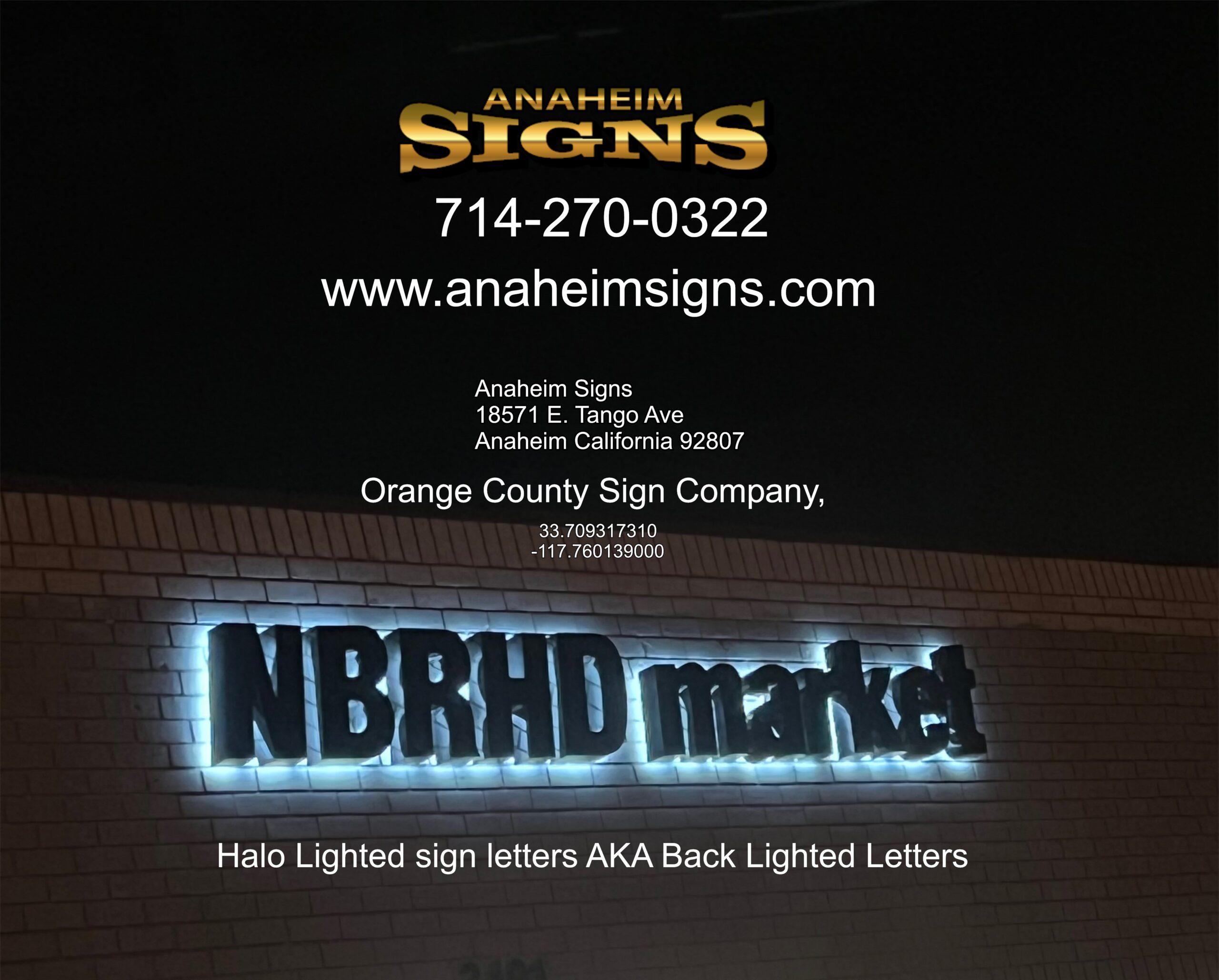 LED Neon Channel Letter Signs Anaheim Signs