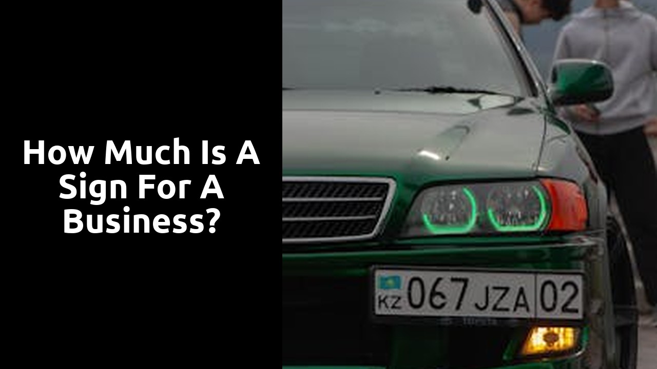 How much is a sign for a business?