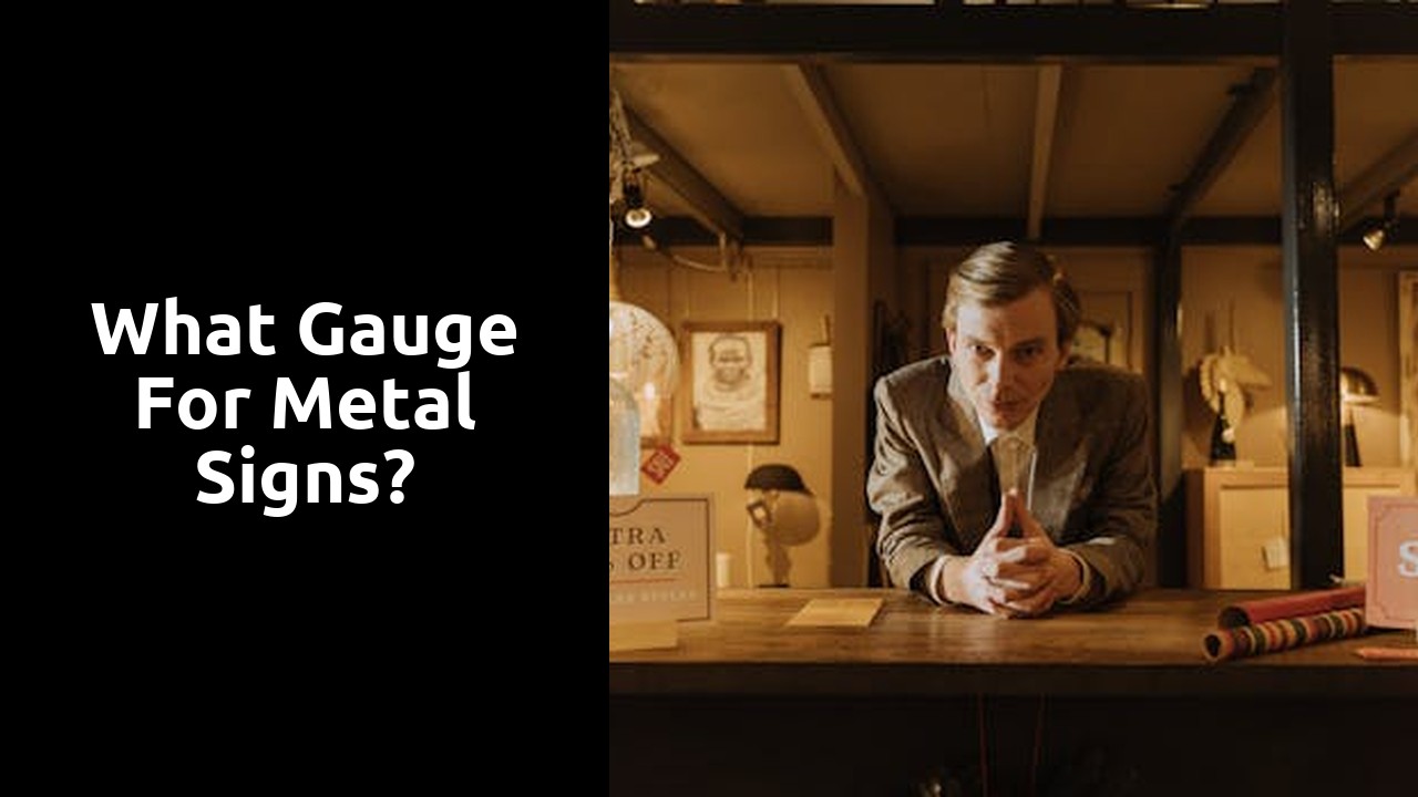 What gauge for metal signs?