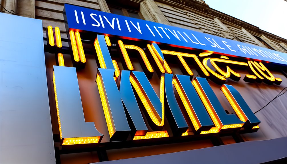 Santa Ana Illuminated Business Signs