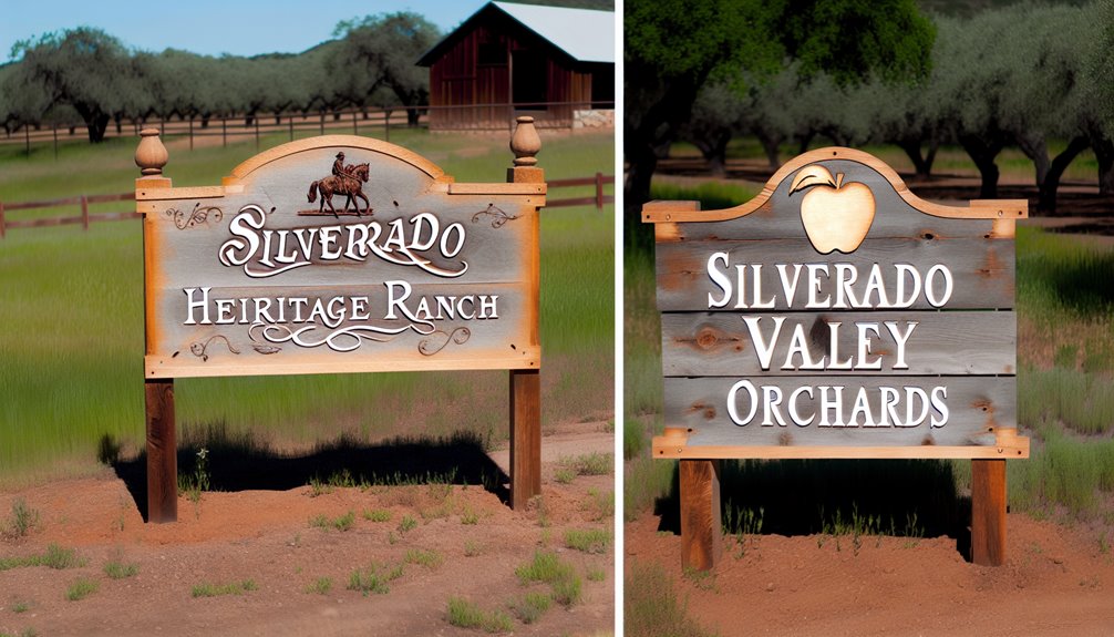 ranch and farm signage