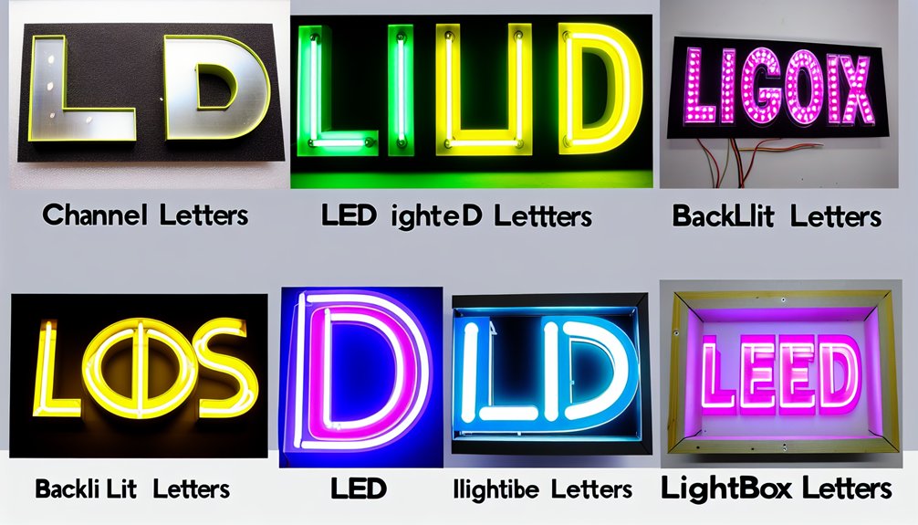 custom led sign options