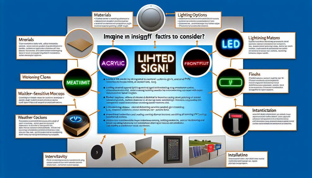 custom lighted sign options