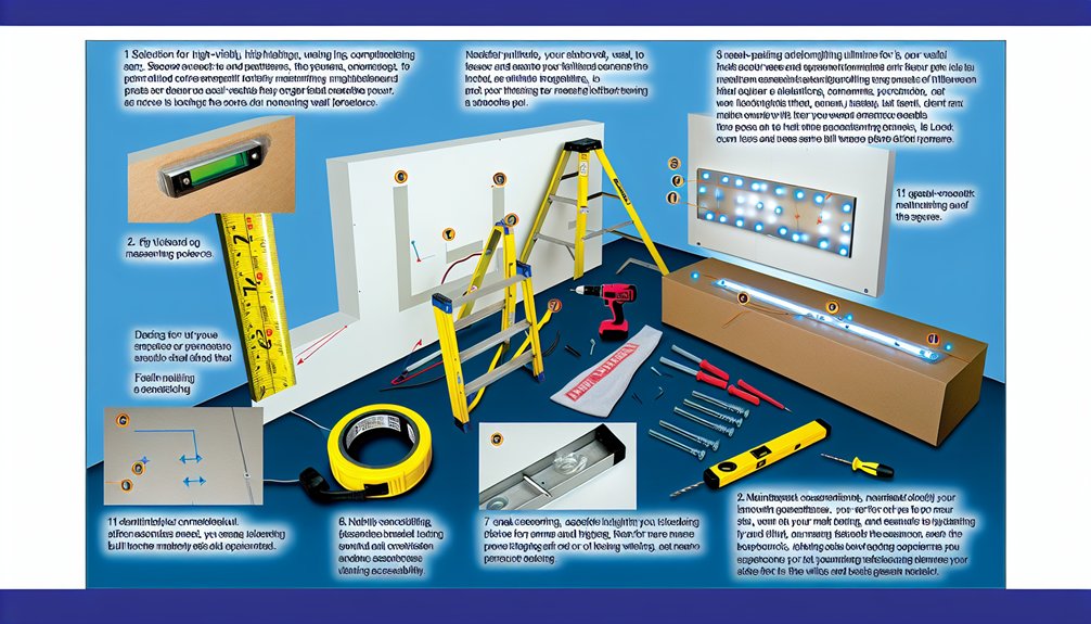 mounting illuminated wall letters